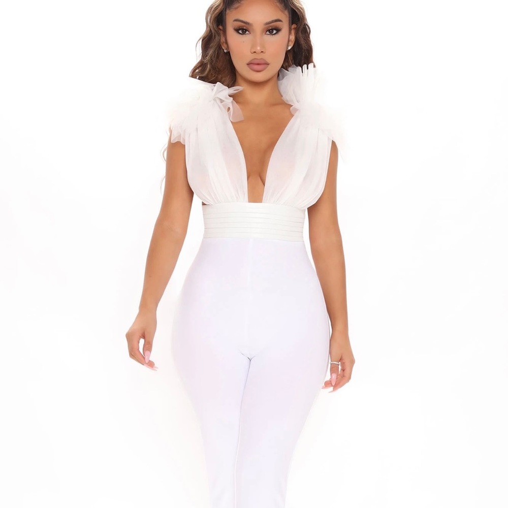 White Bandage Jumpsuit 🤍